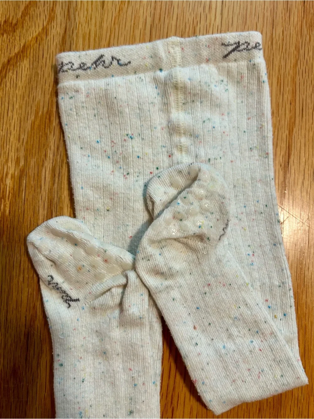 Pehr thick ribbed baby tights 6-12 months